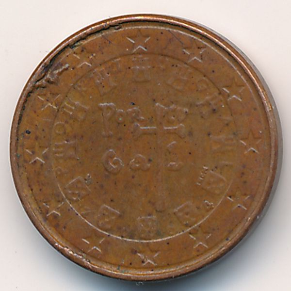 Португалия, 1 евроцент (2004 г.)