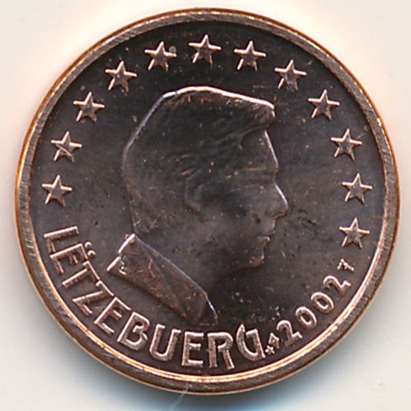 Люксембург, 1 евроцент (2002 г.)