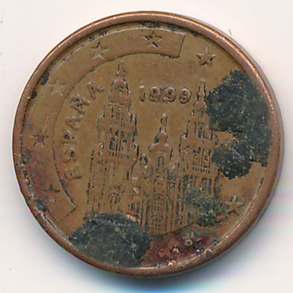 Испания, 1 евроцент (1999 г.)