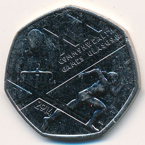 Великобритания, 50 пенсов (2014 г.)