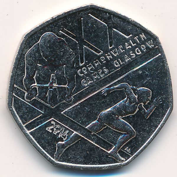 Великобритания, 50 пенсов (2014 г.)