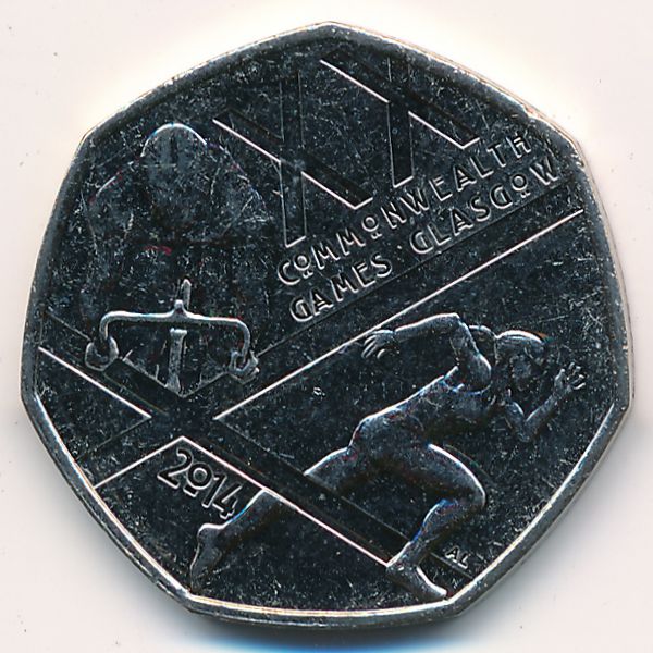 Великобритания, 50 пенсов (2014 г.)