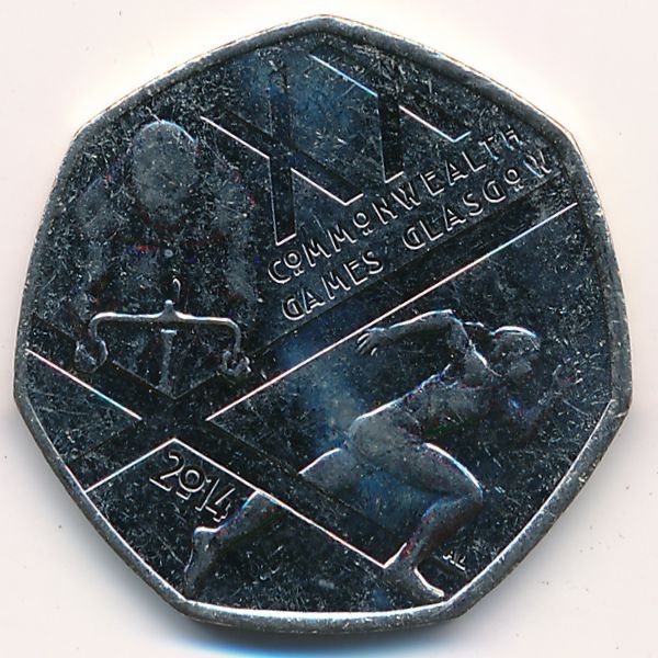 Великобритания, 50 пенсов (2014 г.)