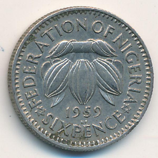 Нигерия, 6 пенсов (1959 г.)