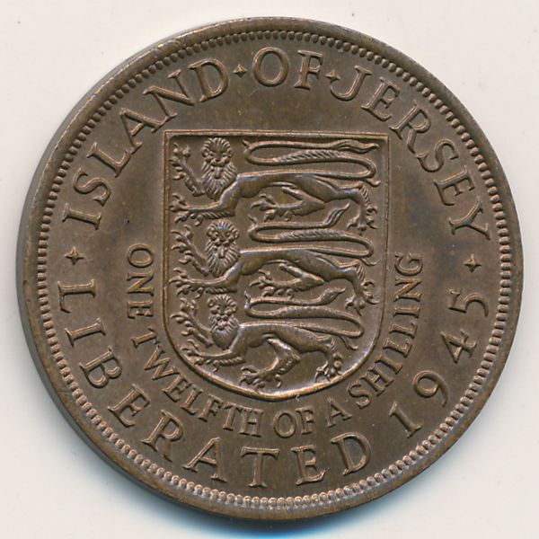 Джерси, 1/12 шиллинга (1945 г.)