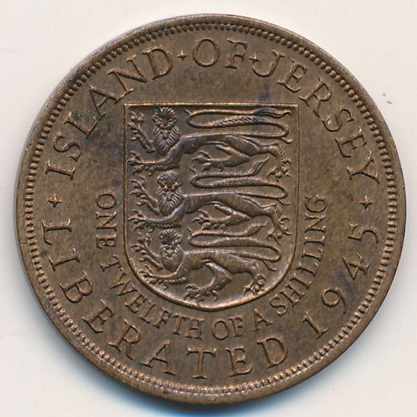 Джерси, 1/12 шиллинга (1945 г.)