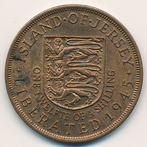 Джерси, 1/12 шиллинга (1945 г.)