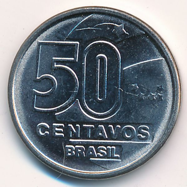 Бразилия, 50 сентаво (1989 г.)