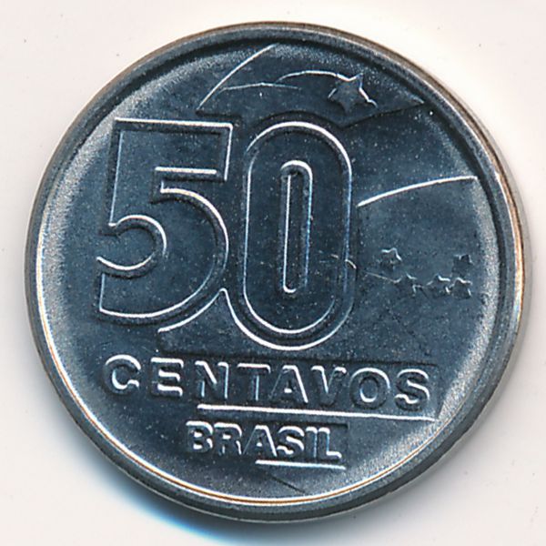 Бразилия, 50 сентаво (1989 г.)