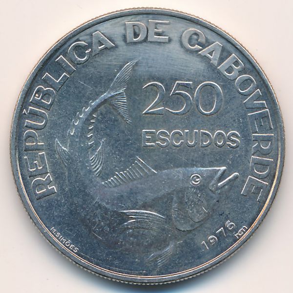Кабо-Верде, 250 эскудо (1976 г.)