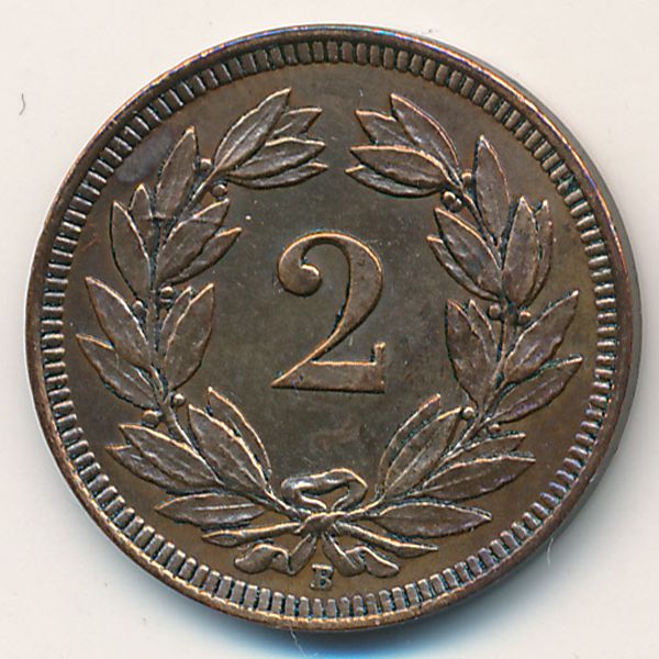 Швейцария, 2 раппена (1915 г.)