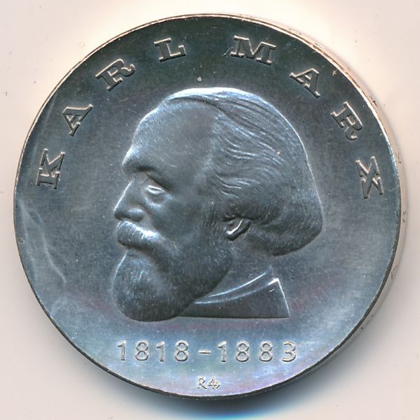 ГДР, 20 марок (1968 г.)