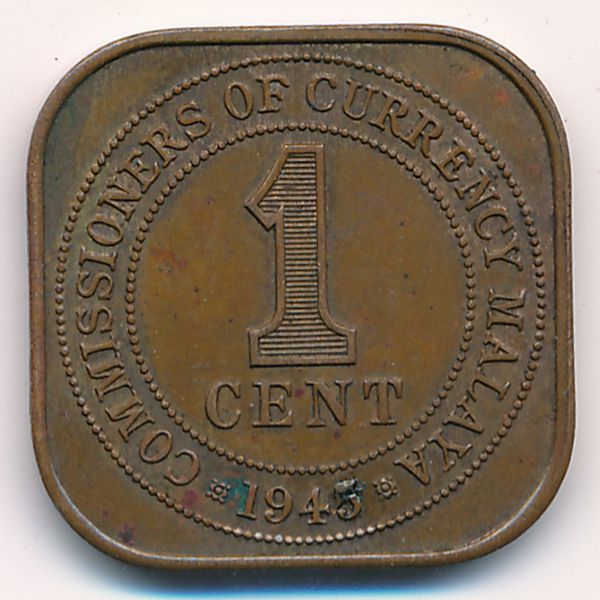 Малайя, 1 цент (1945 г.)