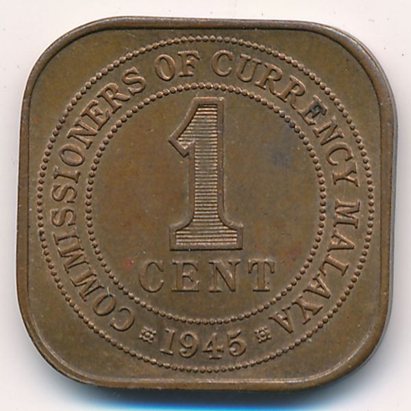 Малайя, 1 цент (1945 г.)