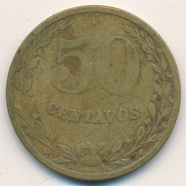 Колумбия, 50 сентаво (1928 г.)