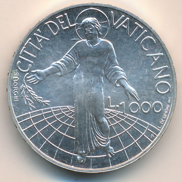 Ватикан, 1000 лир (1998 г.)