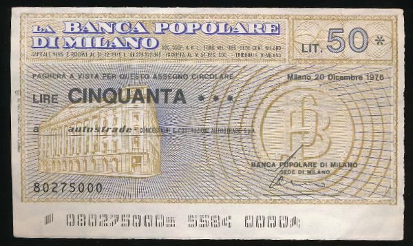 Италия, 50 лир (1976 г.)