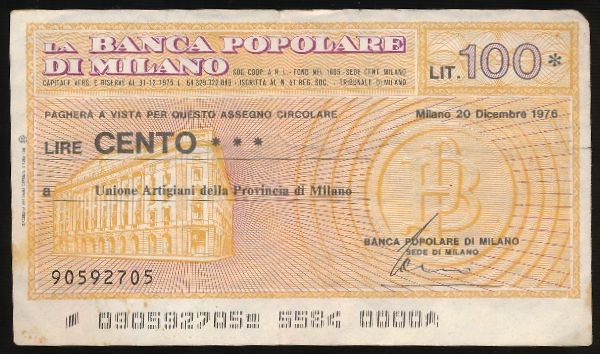Италия, 100 лир (1976 г.)