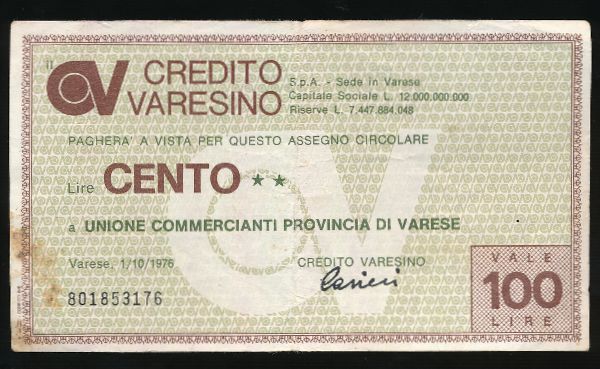 Италия, 100 лир (1976 г.)