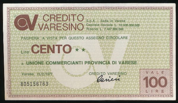 Италия, 100 лир (1977 г.)