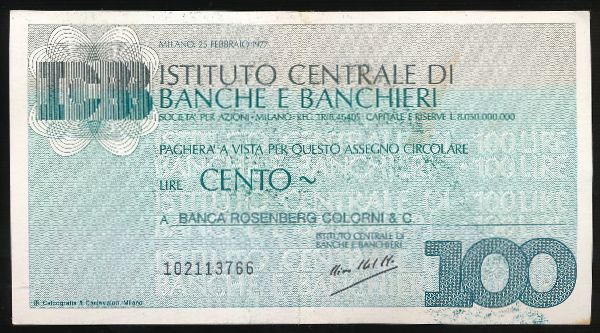 Италия, 100 лир (1977 г.)