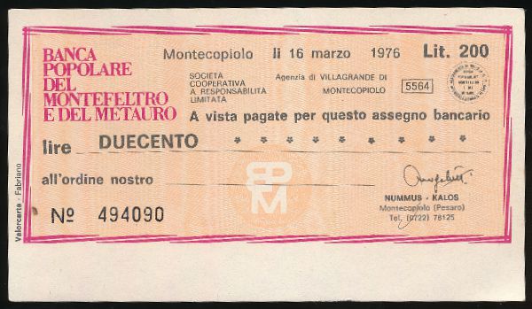 Италия, 200 лир (1976 г.)