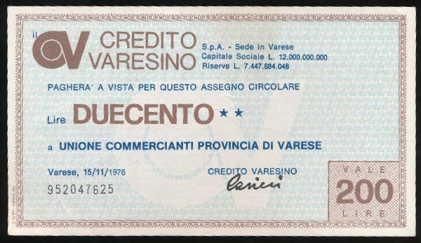 Италия, 200 лир (1976 г.)