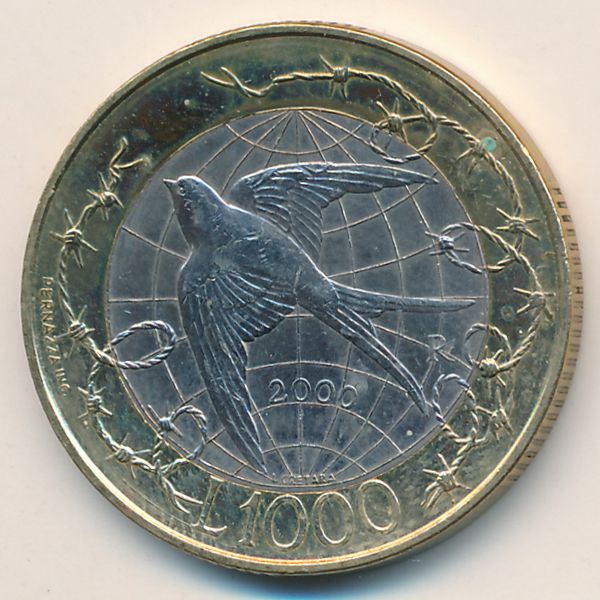 Сан-Марино, 1000 лир (2000 г.)
