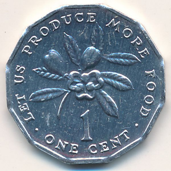 Ямайка, 1 цент (1991 г.)