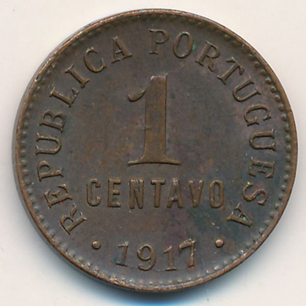 Португалия, 1 сентаво (1917 г.)