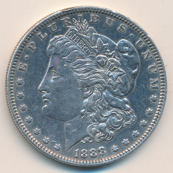 США, 1 доллар (1888 г.)