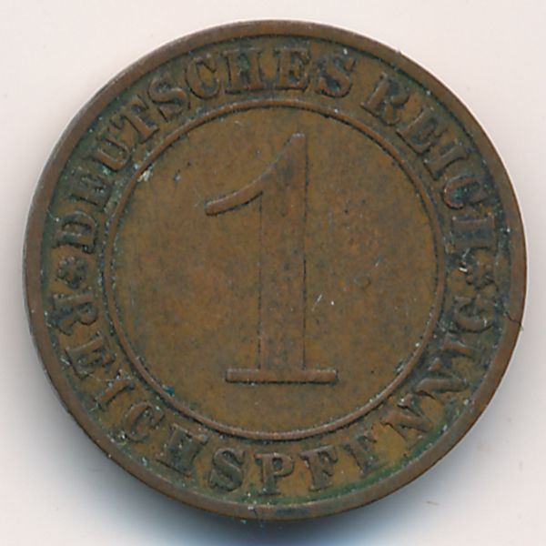 Веймарская республика, 1 рейхспфенниг (1930 г.)