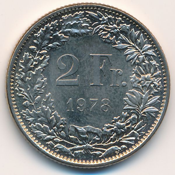 Швейцария, 2 франка (1978 г.)