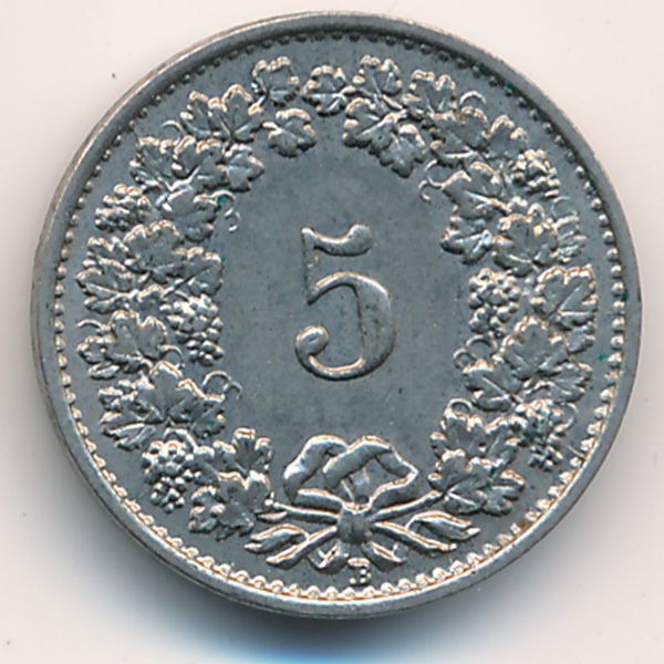 Швейцария, 5 раппенов (1932 г.)