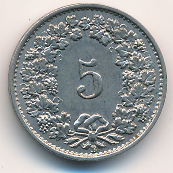 Швейцария, 5 раппенов (1932 г.)