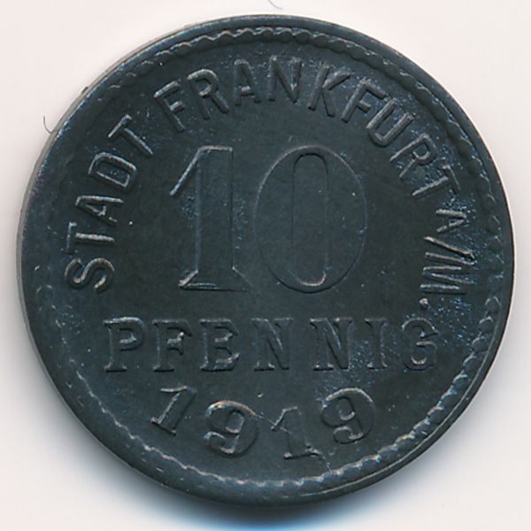 Франкфурт., 10 пфеннигов (1919 г.)
