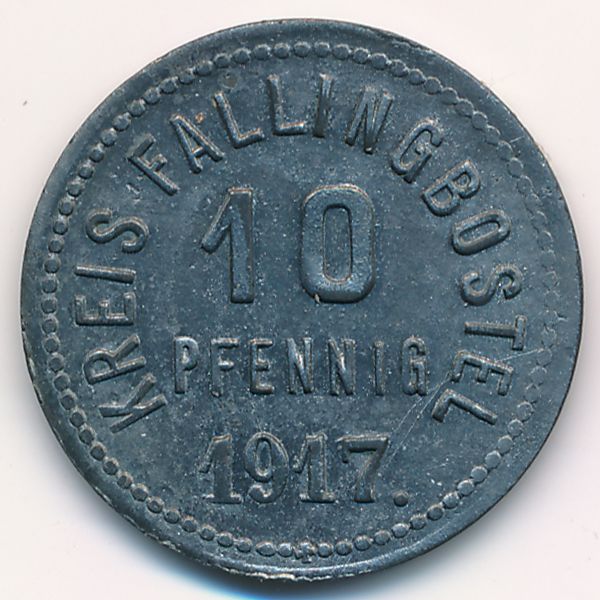 Фаллингбостель., 10 пфеннигов (1917 г.)