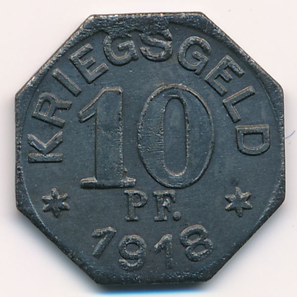 Гайльдорф., 10 пфеннигов (1918 г.)