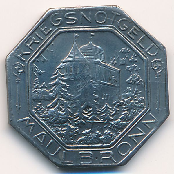Маульбронн., 10 пфеннигов (1918 г.)
