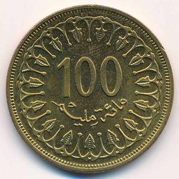 Тунис, 100 миллим (1983 г.)
