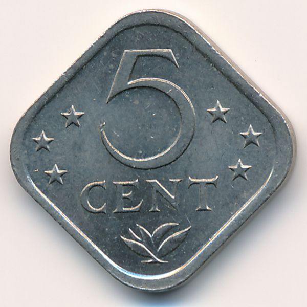 Антильские острова, 5 центов (1981 г.)