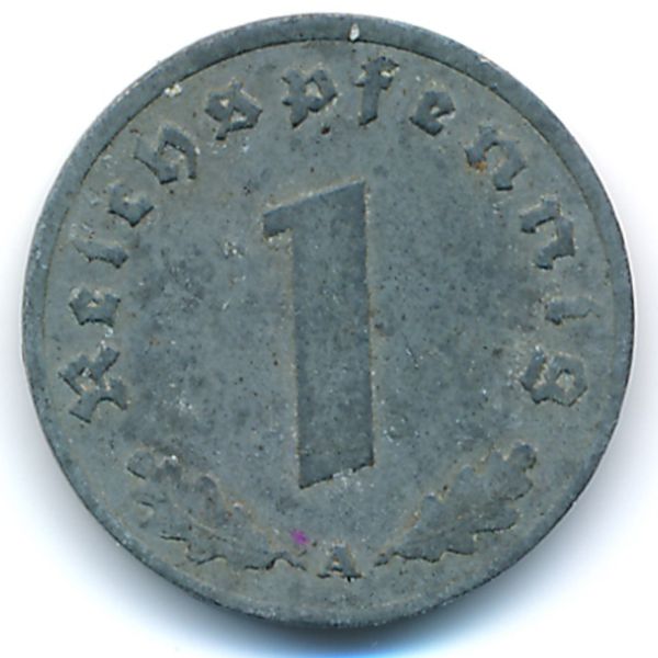 Третий Рейх, 1 рейхспфенниг (1942 г.)