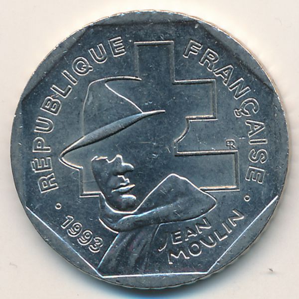 Франция, 2 франка (1993 г.)