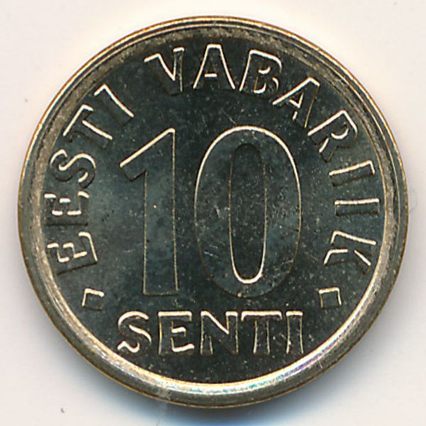 Эстония, 10 сентов (2008 г.)