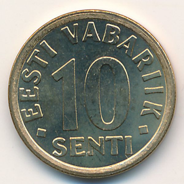 Эстония, 10 сентов (2008 г.)