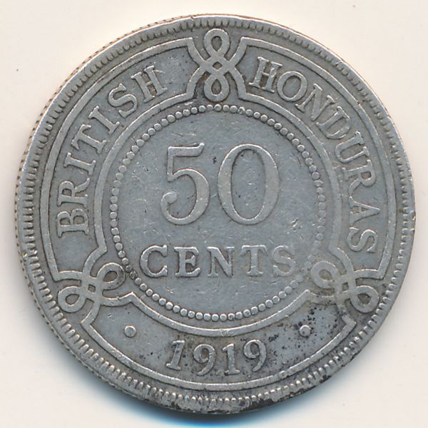 Британский Гондурас, 50 центов (1919 г.)