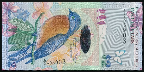 Бермудские острова, 2 доллара (2009 г.)