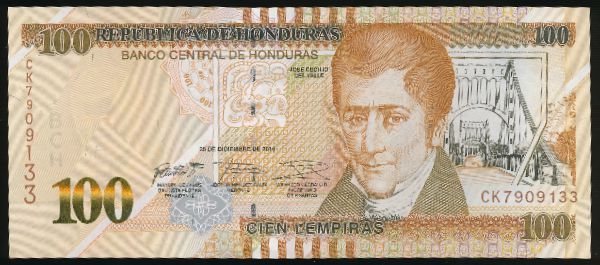 Гондурас, 100 лемпир (2016 г.)