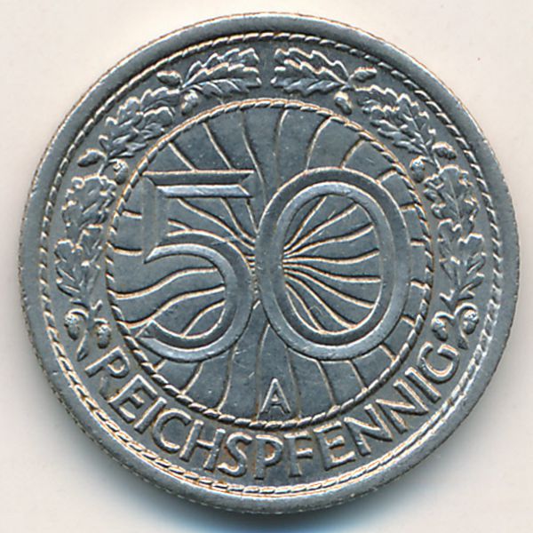 Веймарская республика, 50 рейхспфеннигов (1937 г.)