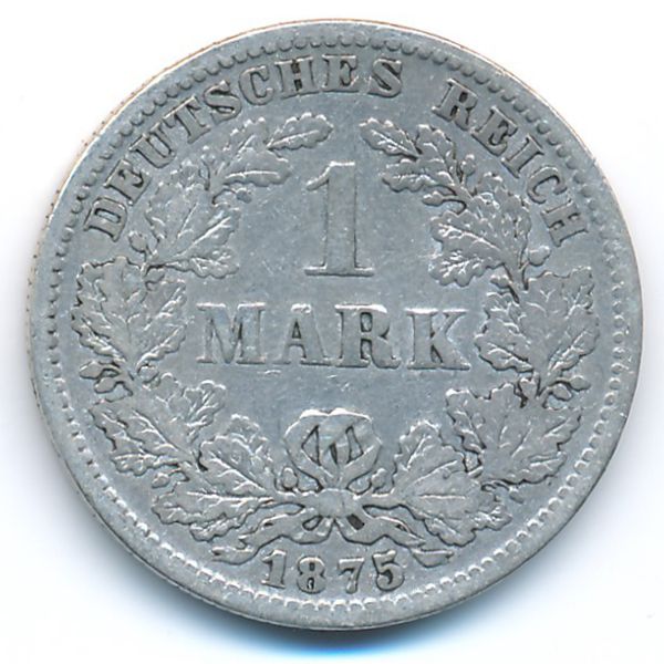 Германия, 1 марка (1875 г.)